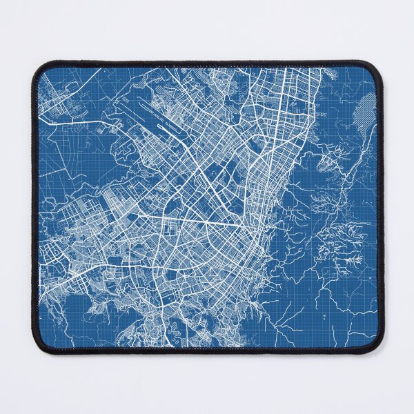 Item preview, Bogota City Map of Colombia - Blueprint designed and sold by deMAP.