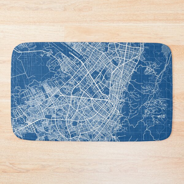 Item preview, Bogota City Map of Colombia - Blueprint designed and sold by deMAP.