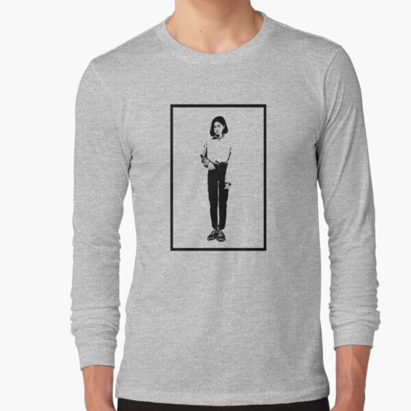 Normcore Mädchen S / W Langarmshirt