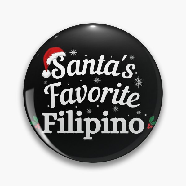 Item preview, Santas Favorite Filipino - Filipino Christmas - Merry Christmas with Santa Hat designed and sold by CaitU.