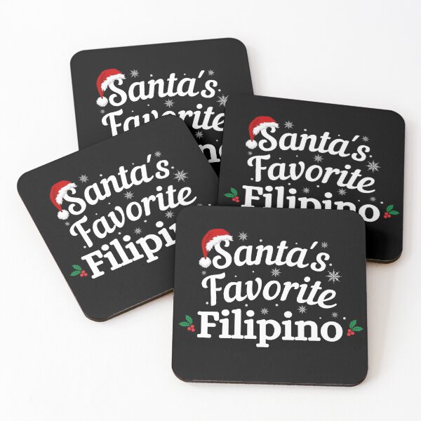 Item preview, Santas Favorite Filipino - Filipino Christmas - Merry Christmas with Santa Hat designed and sold by CaitU.