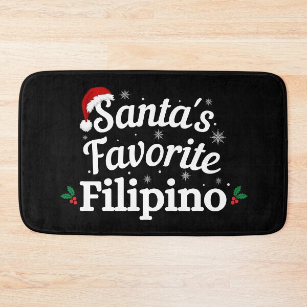 Item preview, Santas Favorite Filipino - Filipino Christmas - Merry Christmas with Santa Hat designed and sold by CaitU.