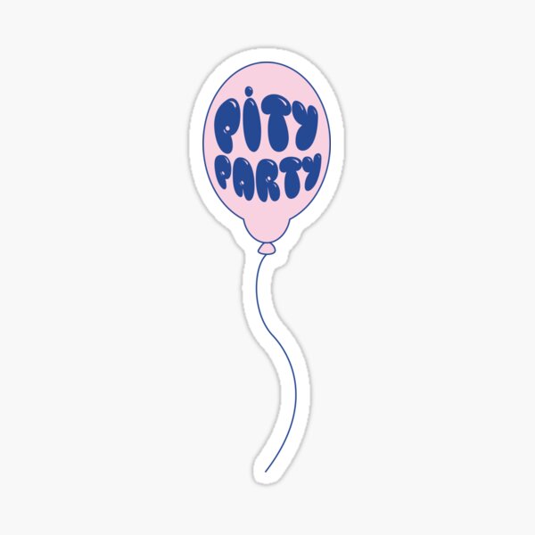 Globo Llorón De Fiesta De Lástima Pegatina