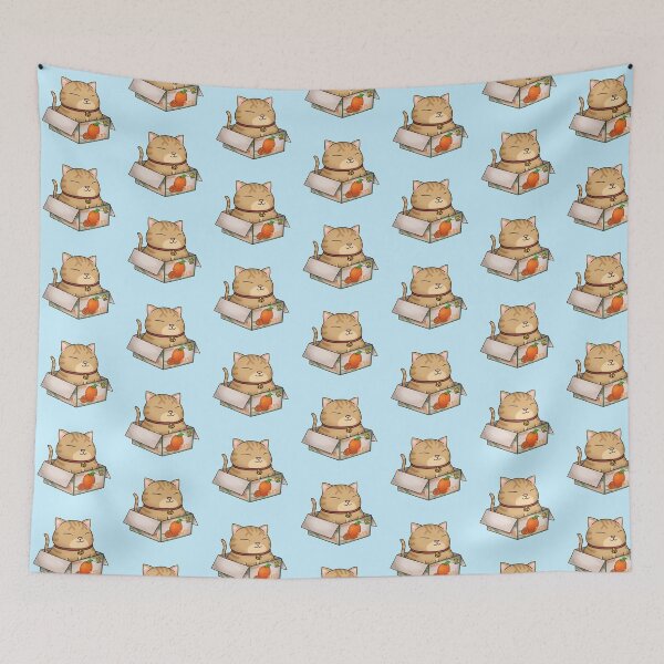 Item preview, Fat Orange Cat in Orange Box designed and sold by Takeda-art.