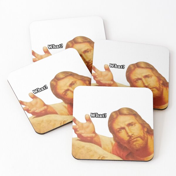 Item preview, jesus what meme  designed and sold by Dogpleasworld.