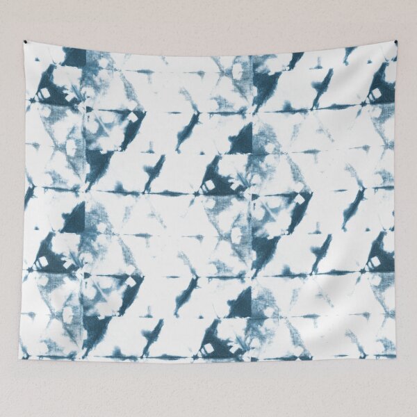 Item preview, Indigo Shibori Triangles designed and sold by gabrielleneil.