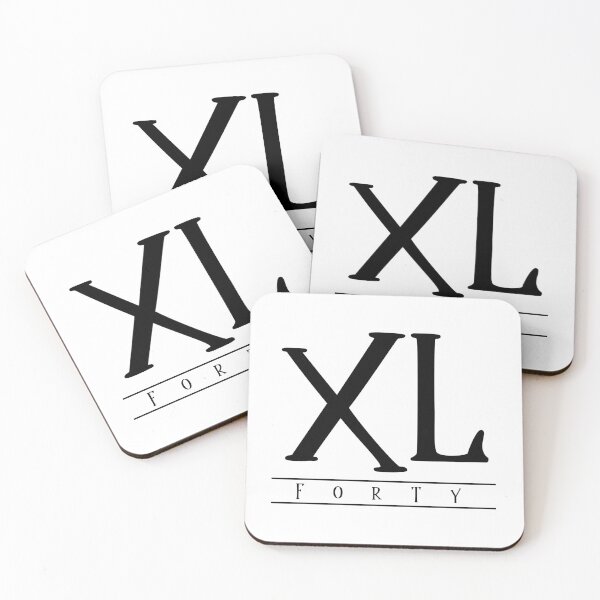 Item preview, XL (Forty) Black Roman Numerals designed and sold by VicEllisArt.