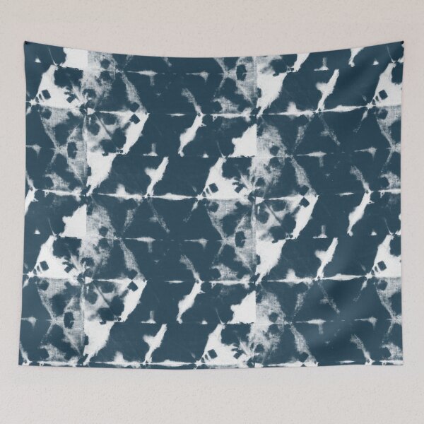 Item preview, Indigo Shibori Triangles designed and sold by gabrielleneil.