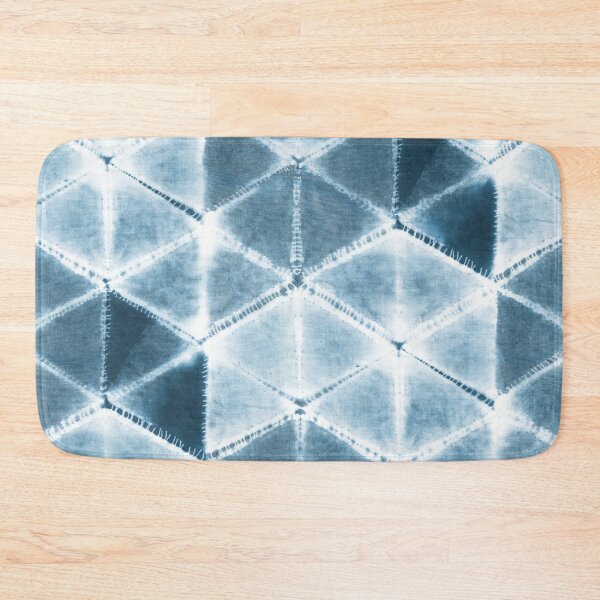 Item preview, Indigo Stitched Shibori Triangles designed and sold by gabrielleneil.