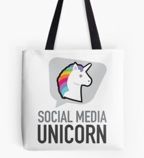 Social media unicorn Tote Bag