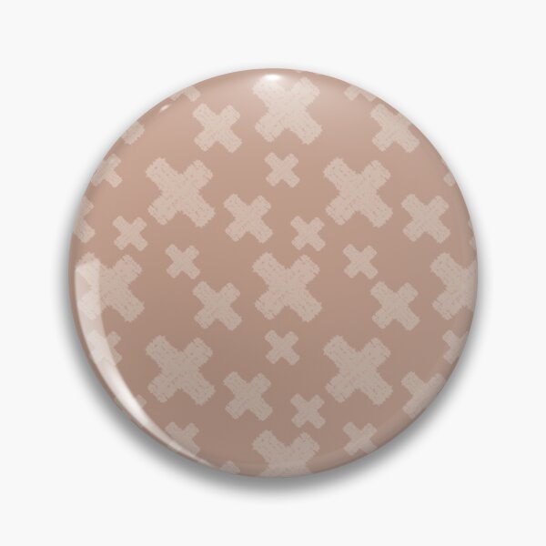 Artikelvorschau, Minimales, neutrales, beigefarbenes Batikmuster mit geometrischem X-Muster entworfen und verkauft von IevaLiART.