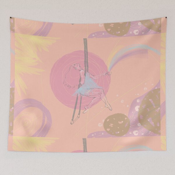 Item preview, Trapeze Girl drinking Rainbow designed and sold by Aurora Gritti.