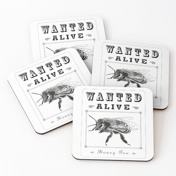 Item preview, WANTED ALIVE - HONEYBEE, Save our Bees designed and sold by un-artiges.