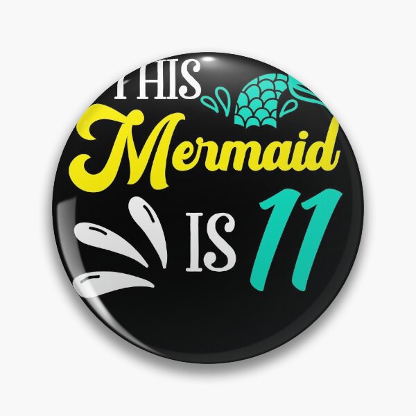 Item preview, Mermaid 11th birthday Design designed and sold by fatshirt.