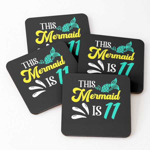 Item preview, Mermaid 11th birthday Design designed and sold by fatshirt.