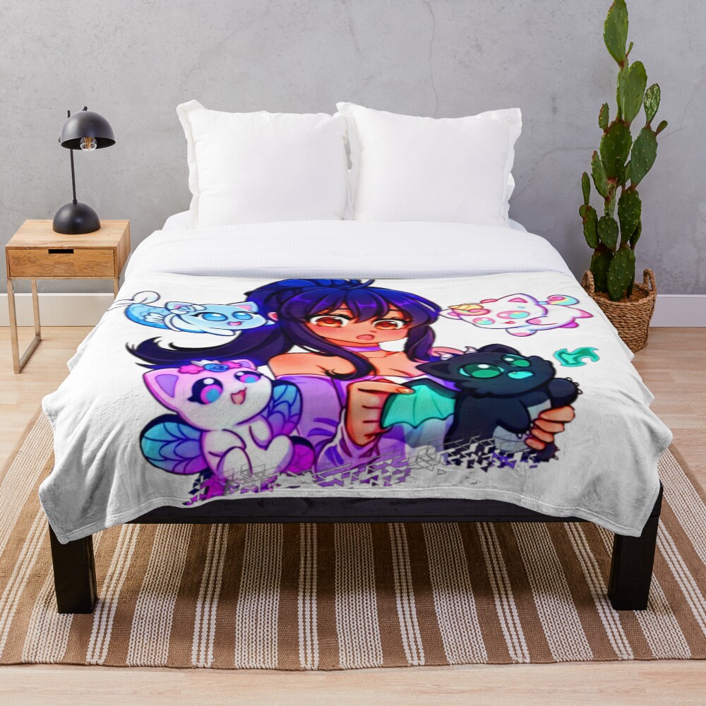 "Aphmau Meow Plushies Anime Cats " Throw Blanket for Sale by