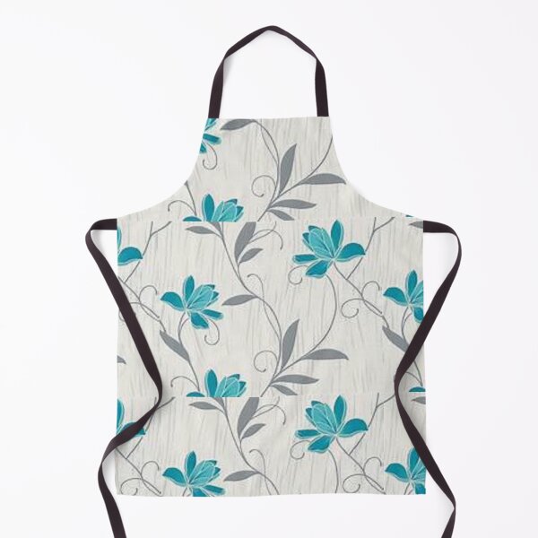 Item preview, Teal And Gray Floral Pattern print on home decor, accessories, apparel, stickers, gifts. PRICES VARY. Click here https://lduke47.redbubble.com designed and sold by lduke47.