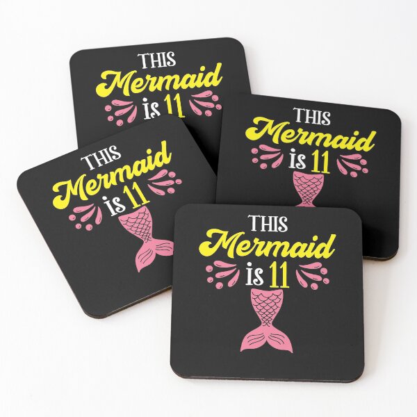 Item preview, Mermaid 11th birthday Design designed and sold by fatshirt.