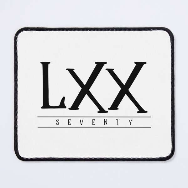 Item preview, LXX (Seventy) Black Roman Numerals designed and sold by VicEllisArt.