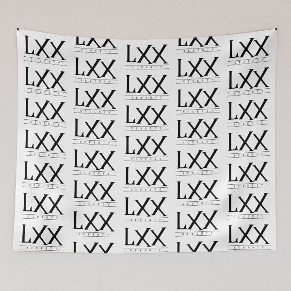 Item preview, LXX (Seventy) Black Roman Numerals designed and sold by VicEllisArt.