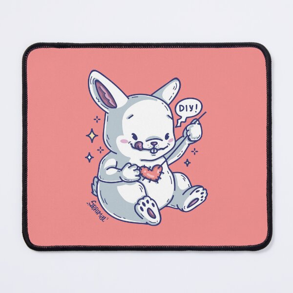 Item preview, Bunny rabbit patching up the heart saying DIY designed and sold by SPIRIMAL.