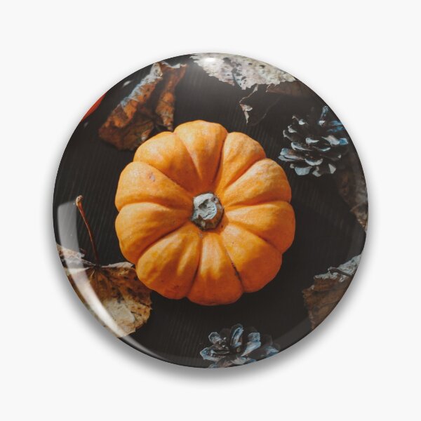 Item preview, Pumpkins, oranges and pine cones for Halloween designed and sold by LeGrizou.