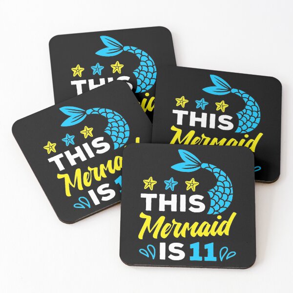 Item preview, Mermaid 11th birthday Design designed and sold by fatshirt.