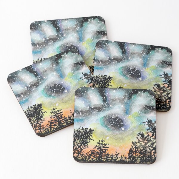 Item preview, Starry night watercolors illustration pattern designed and sold by Ala Lopatniov.
