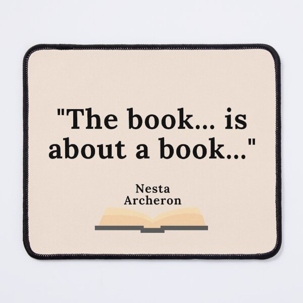 Item preview, The Book Is About A Book - Nesta Quote designed and sold by kimberleyvh.