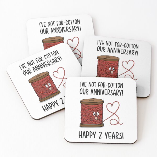 Item preview, Cotton 2 Year Anniversary Design designed and sold by TeePee Creations.