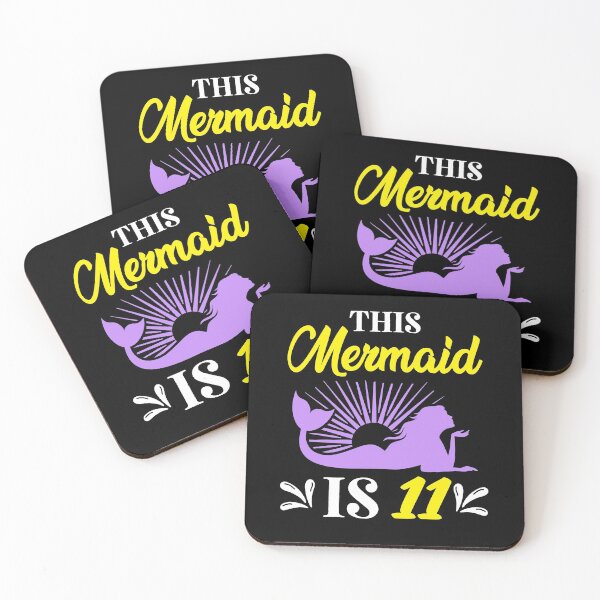 Item preview, Mermaid 11th birthday Design designed and sold by fatshirt.