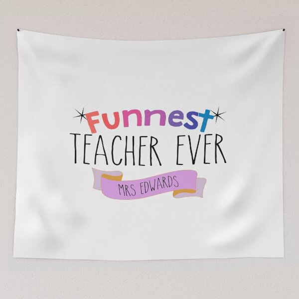 Item preview, Funnest Teacher Ever (Personalised) designed and sold by emeraldseason.