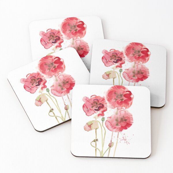 Item preview, Poppies on a white background designed and sold by Gary Wing.