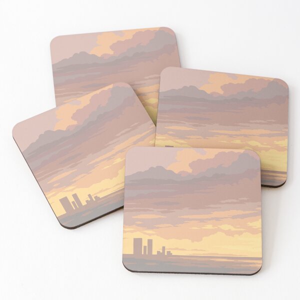 Item preview, Anime Cloudy Sunset Landscape designed and sold by PeachyLitchi.