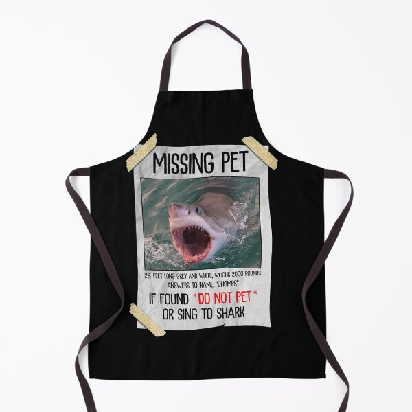 Item preview, Missing Pet Cool Unique Funny Great White Shark designed and sold by fatboys.