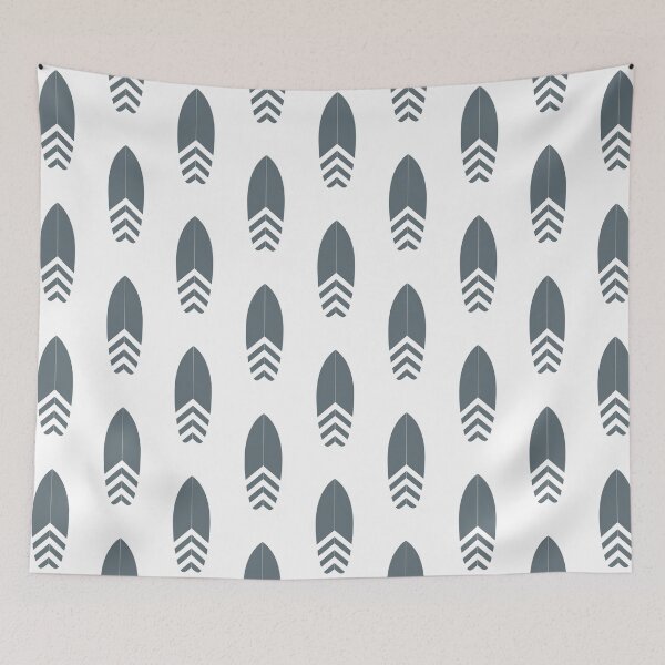 Item preview, Fish Surfboard, Minimalist Surfboard Illustration designed and sold by D-Spot Shop.
