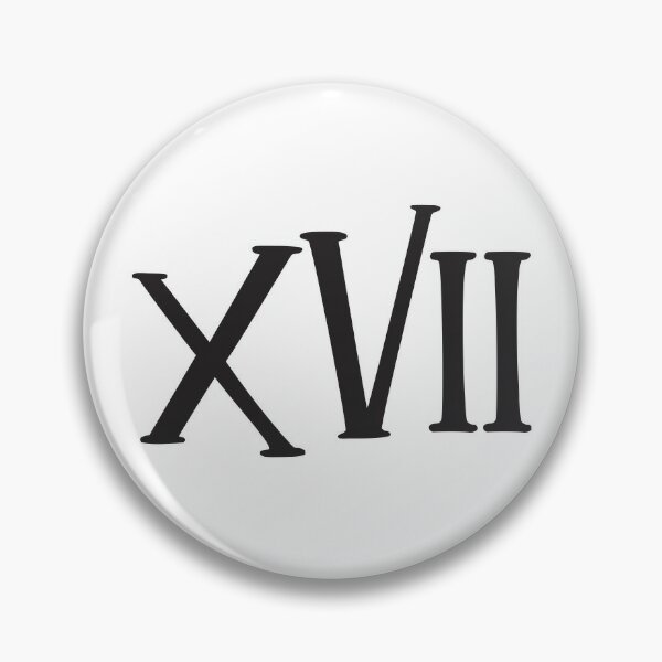 Roman Numeral 6 Gold Lapel Pin CC609G-VI Roman Numerals and 