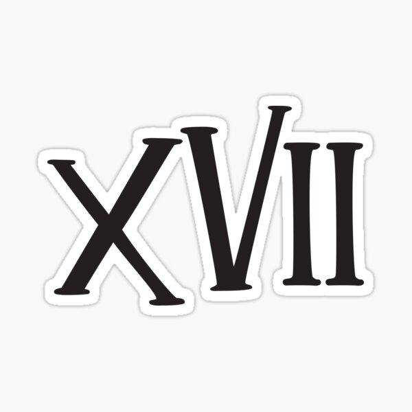 Xxviii Roman Numerals - Numeral Numbers Stickers for Sale | Redbubble