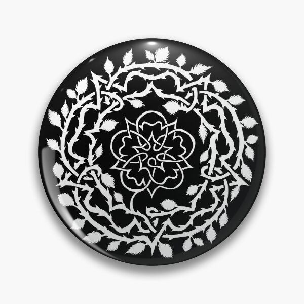 Item preview, Thorny White Rose designed and sold by Yorkshire Stuff.
