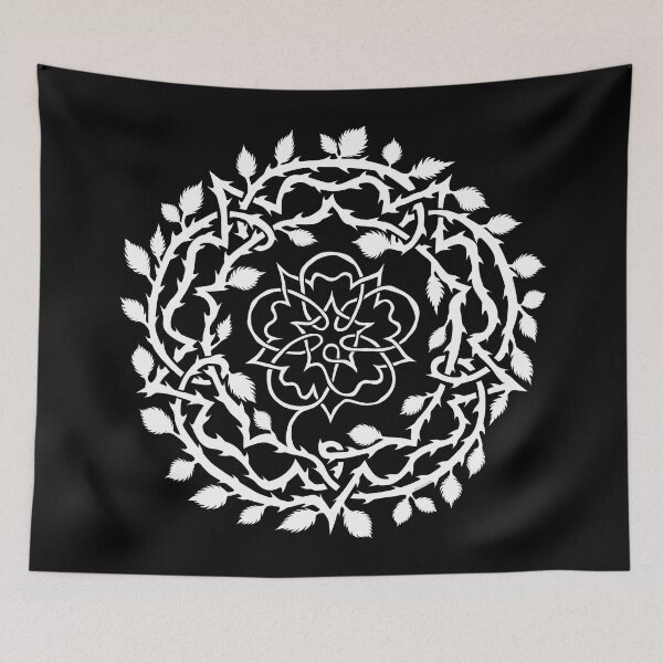 Item preview, Thorny White Rose designed and sold by Yorkshire Stuff.