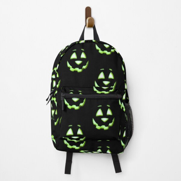 Item preview, Happy Halloween Pumpkin Face Jack-O-Lantern Green designed and sold by JariHawk.