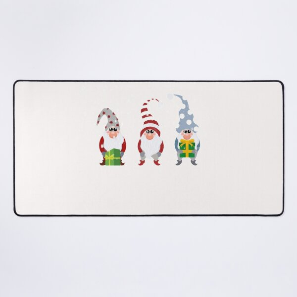 Christmas Funny Gnomes  Desk Mat