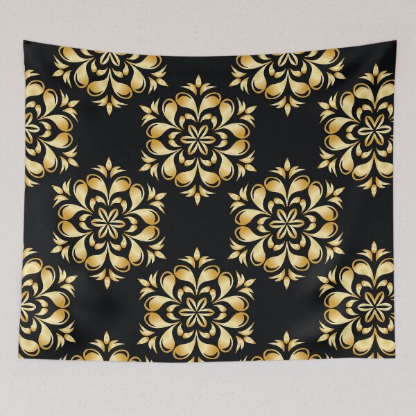 Item preview, Traditional Punjabi design | Punjabi Design | Black Floral Pattern designed and sold by WIO Whatever Is ON.