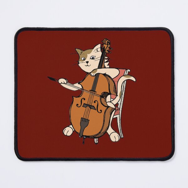 Item preview, Cellist Cat Playing Cello Instrument Funny Gift for Violin Music Lover designed and sold by alenaz.