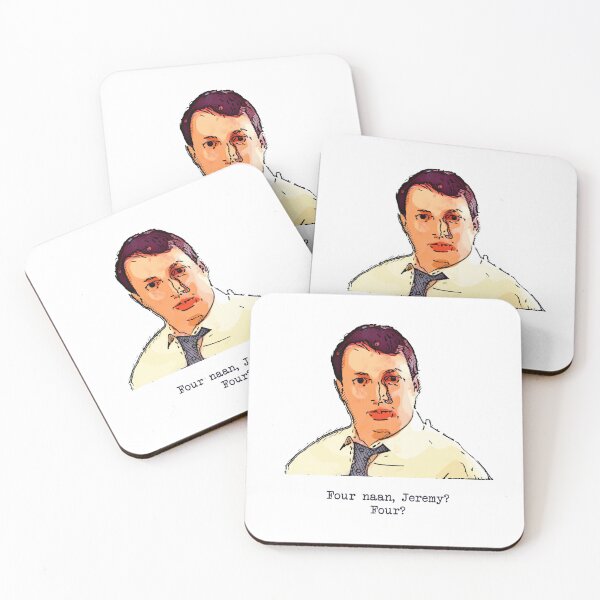 Item preview, Four naan, Jeremy? Four? - Mark Corrigan quote - Peep Show designed and sold by Bobby Shaftoe.