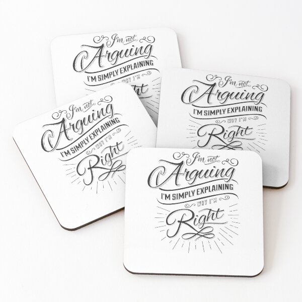 Item preview, Im Not Arguing Im Simply Right Funny Quote Gifts Idea designed and sold by AmyWilkinsonFly.