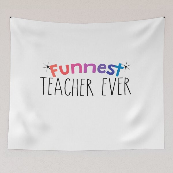 Item preview, Funnest Teacher Ever designed and sold by emeraldseason.