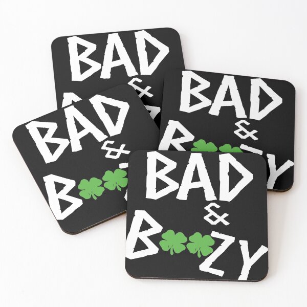 Item preview, bad and boozy lucky funny patricks day drinking irish designed and sold by TheCarrier.