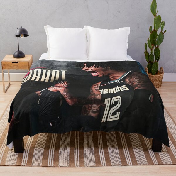 Sleep Squad Memphis Grizzlies Ja Morant 60 x 80 Raschel Plush Jersey Blanket