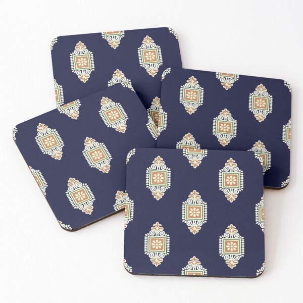 Artikelvorschau, Traditionelles Punjabi-Design | Kulturelle Motivkunst | Nahtloses blaues Muster entworfen und verkauft von WIO Whatever Is ON.